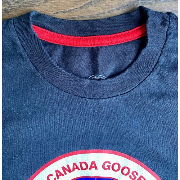 Canada Goose Logo Men's Black T Shirt Size Small - Picture 7 of 10